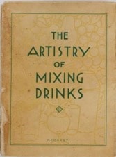 Cover of The Artistry of Mixing Drinks, published in 1936