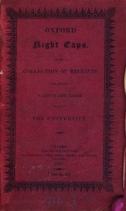 Cover of Oxford Night Caps, published in 1827